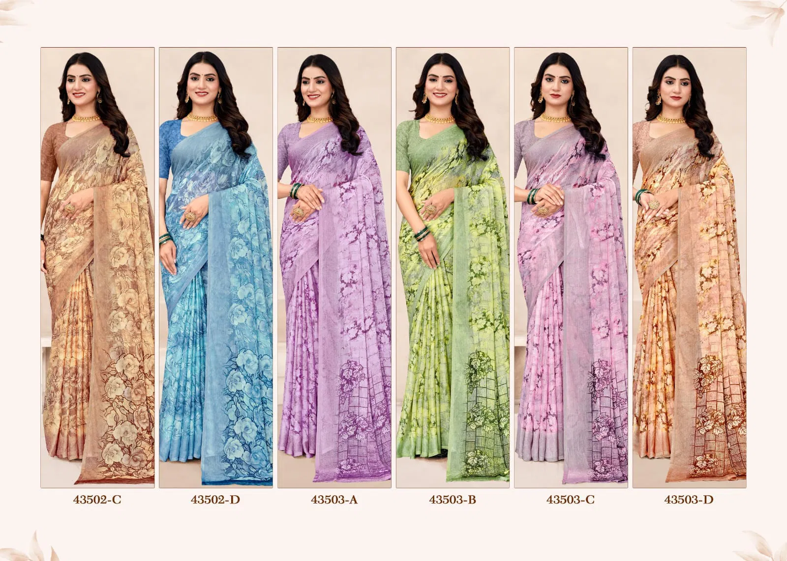 Star Chiffon 196 By Ruchi Printed Chiffon Daily Wear Saree Exporters In India